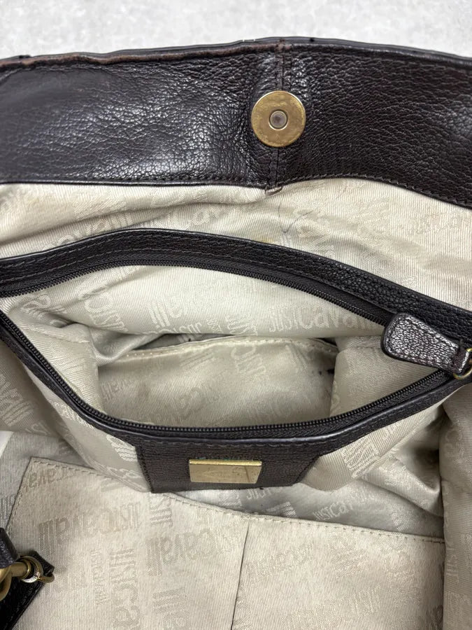 FW2007 Cavalli Black Pony Hair Leather Multi-Pocket Tote Bag  XmVFgvv 10