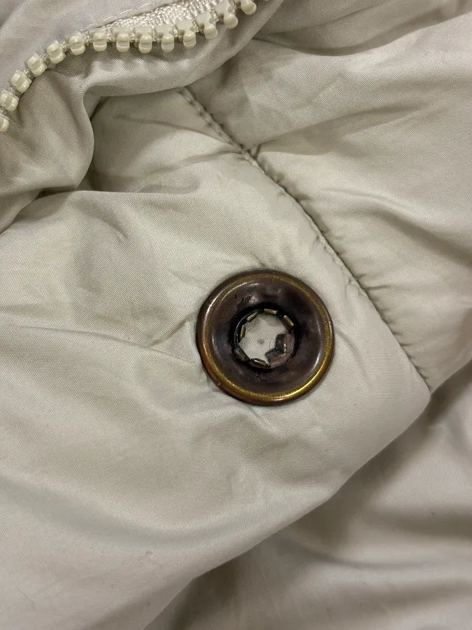 2000s Prada Beige Down Nylon Quilted Puffer Vest vXOERZs 12