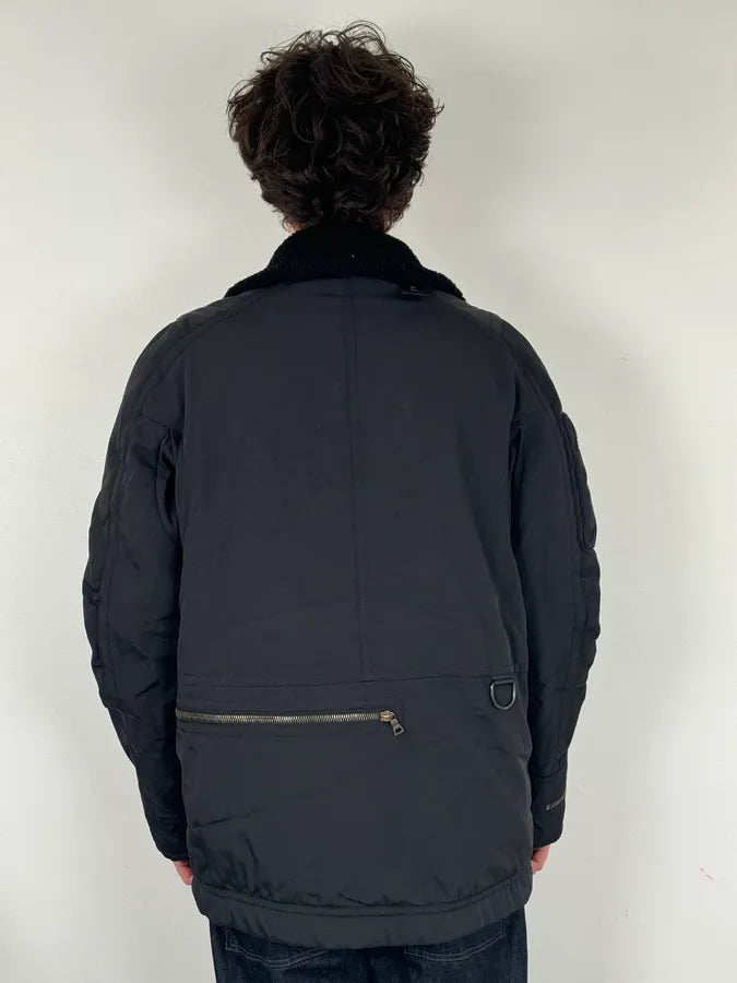 2000s Prada Black Nylon Multi-Zip Long Jacket snlltRC 2