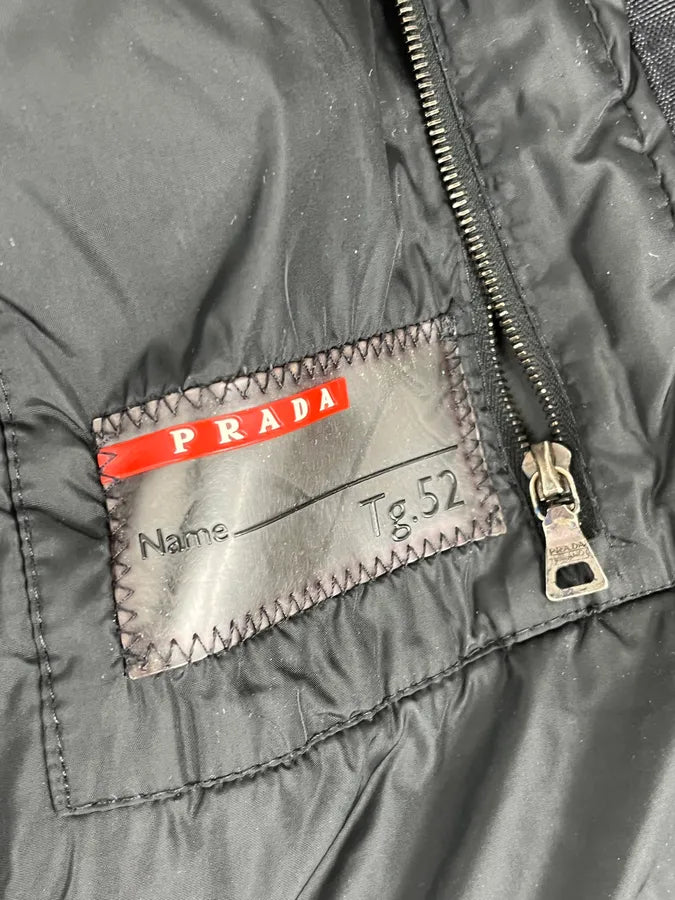 2000s Prada Black Nylon Multi-Zip Long Jacket snlltRC 7