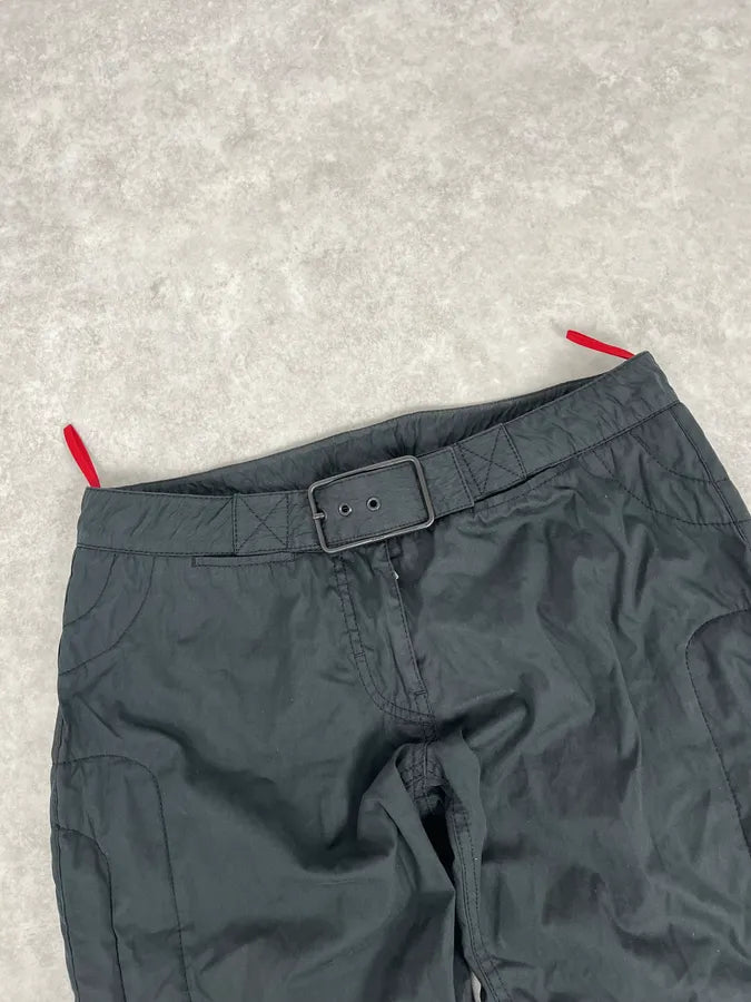 2000s Prada Black Nylon Minimalist Cargo Pants eddAryQ 5