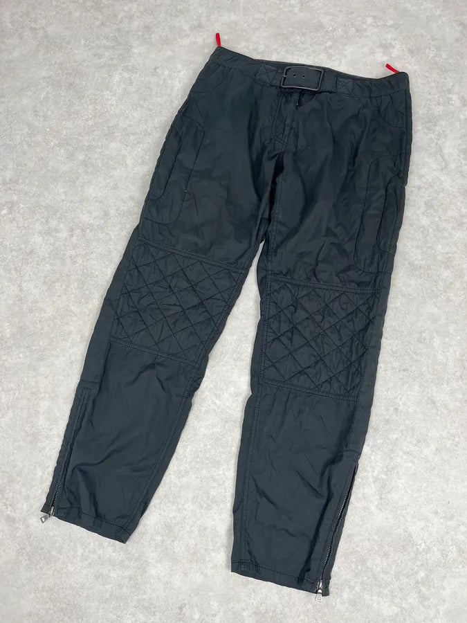 2000s Prada Black Nylon Minimalist Cargo Pants eddAryQ 4