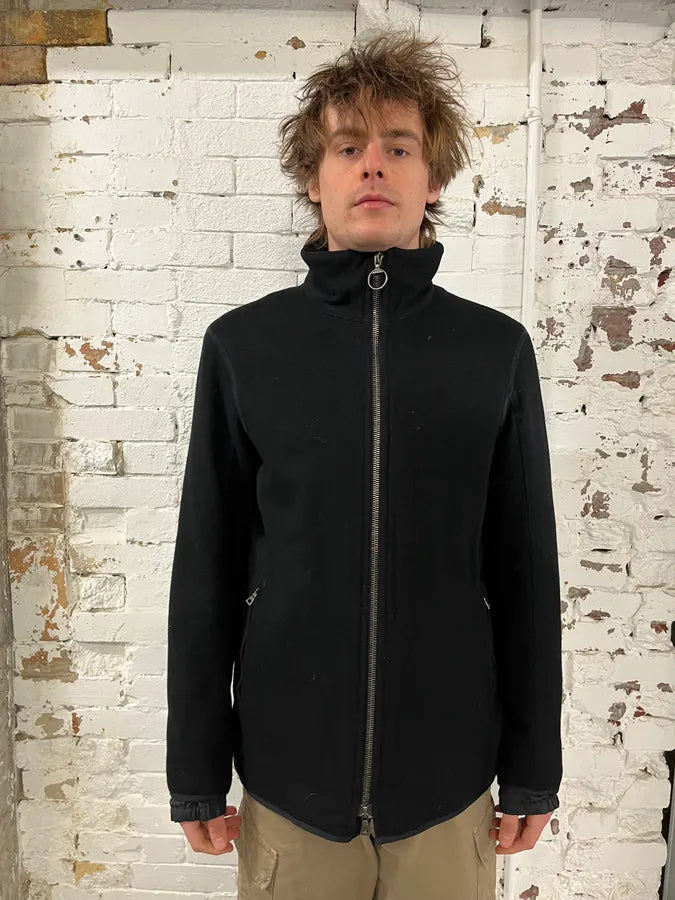 2000s Prada Black Wool Classy Jacket jOZVZtG 1