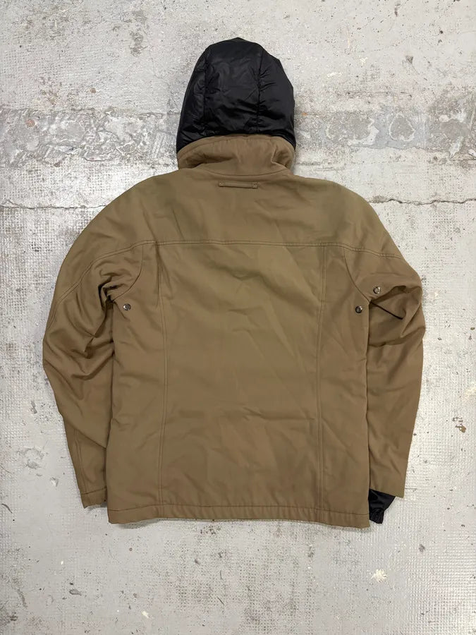 AW2009 Prada Linea Rossa Beige Nylon Ski Removable Hood Jacket emVdwJR 4