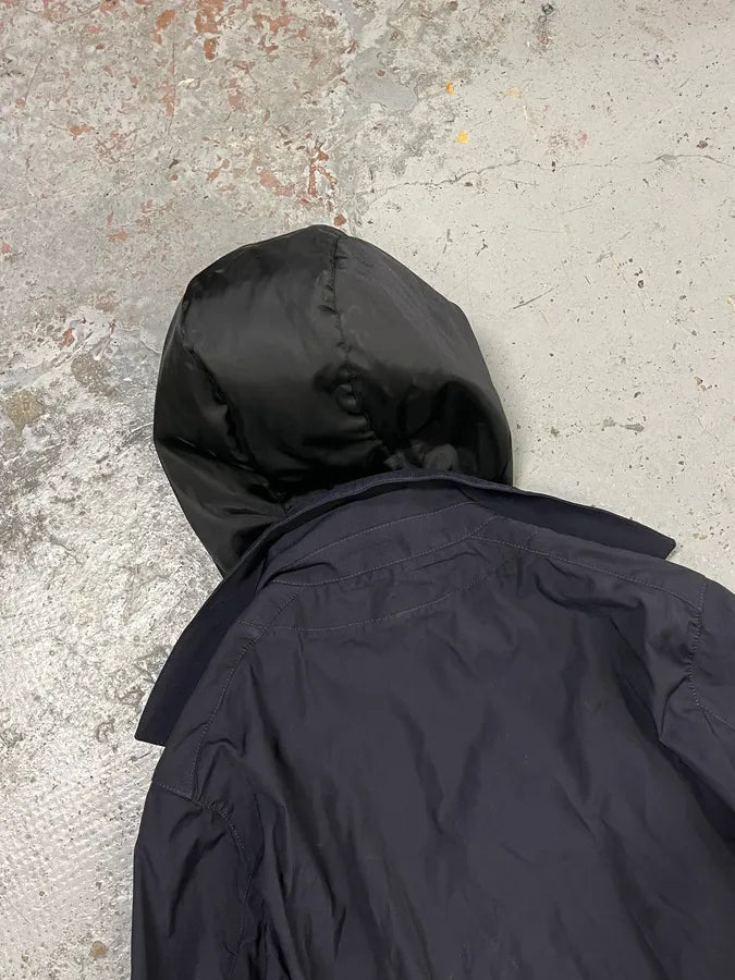 AW2009 Prada Navy Nylon Hooded Jacket Linea Rossa BjQMMoL 6