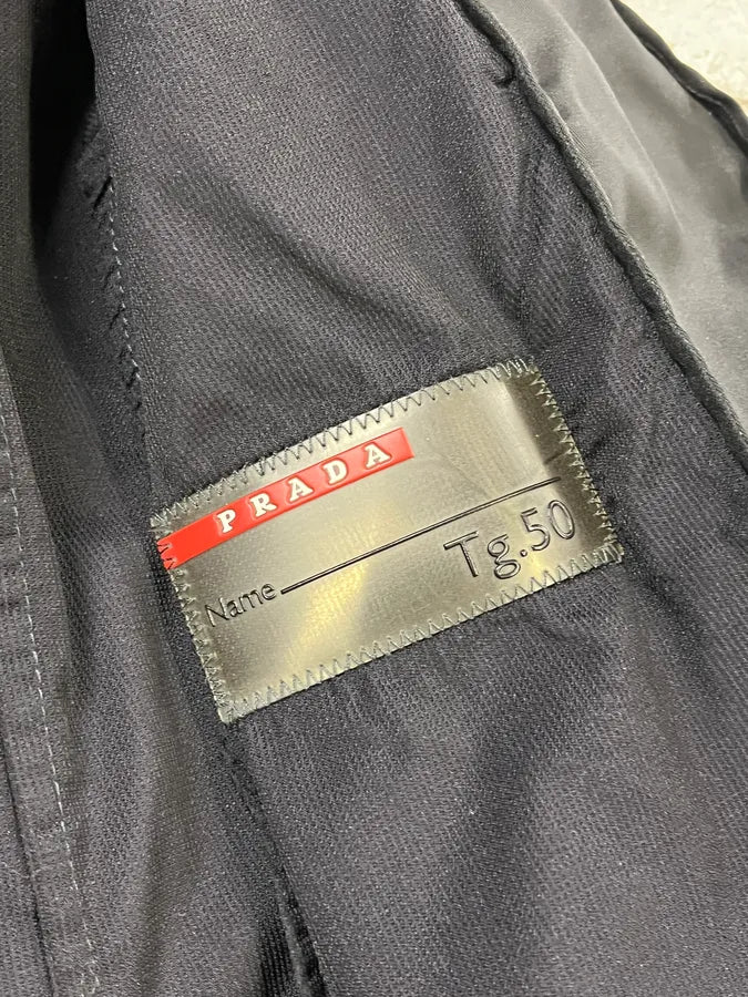 AW2009 Prada Navy Nylon Hooded Jacket Linea Rossa BjQMMoL 9