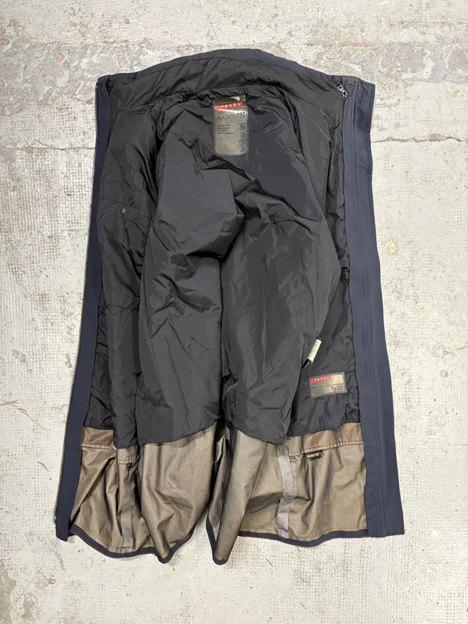 AW2008 Prada Navy Nylon Long Jacket  oIPTEvQ 5