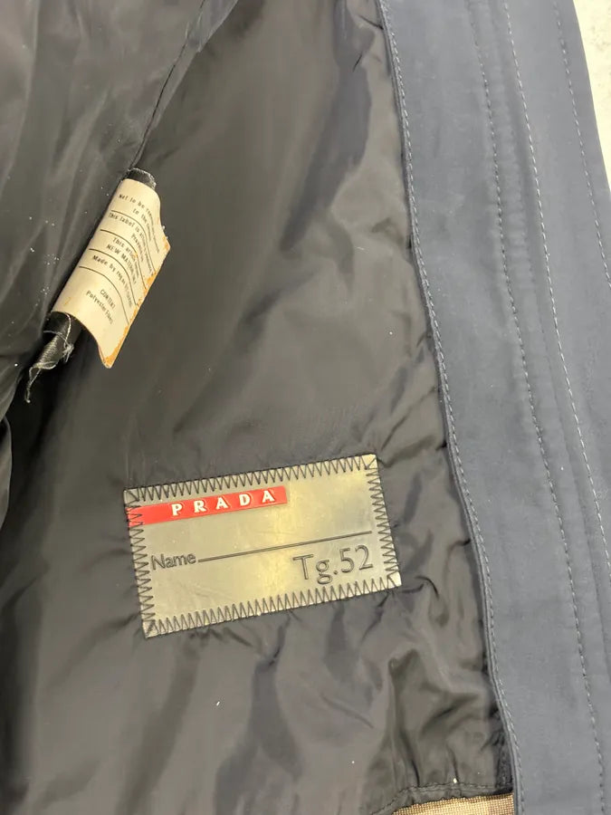 AW2008 Prada Navy Nylon Long Jacket  oIPTEvQ 8