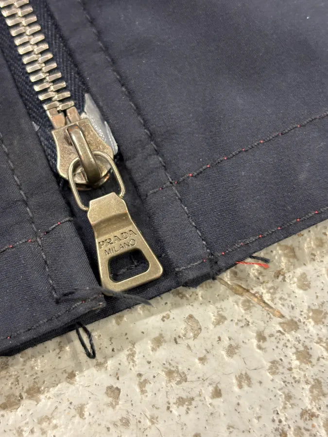 AW2008 Prada Navy Nylon Long Jacket  oIPTEvQ 7