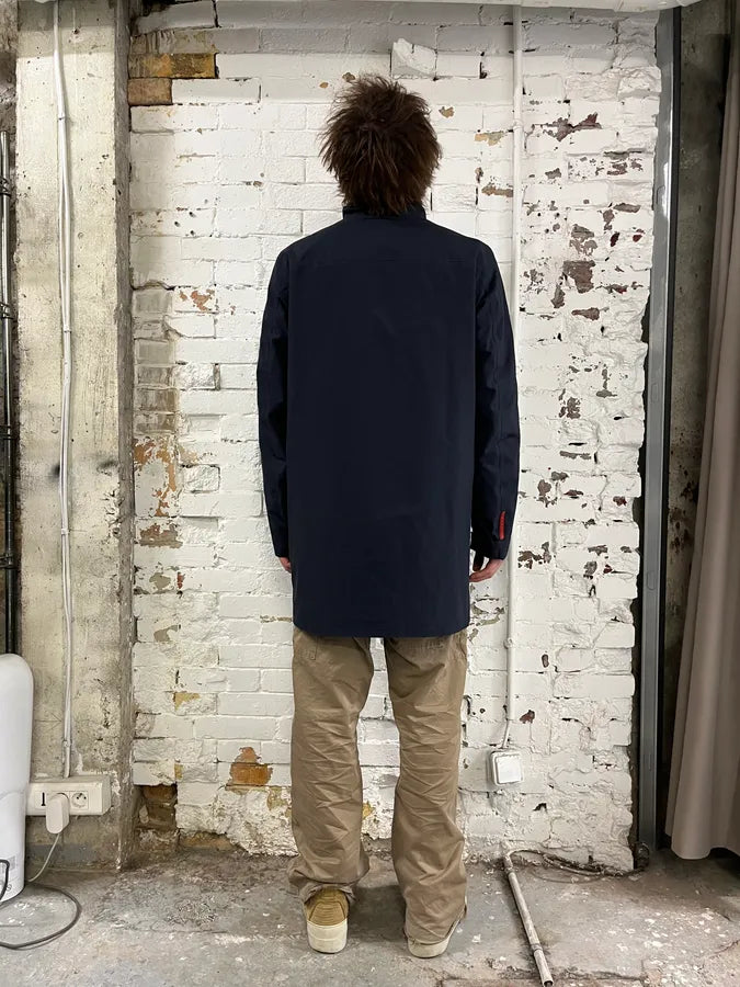 AW2008 Prada Navy Nylon Long Jacket  oIPTEvQ 2