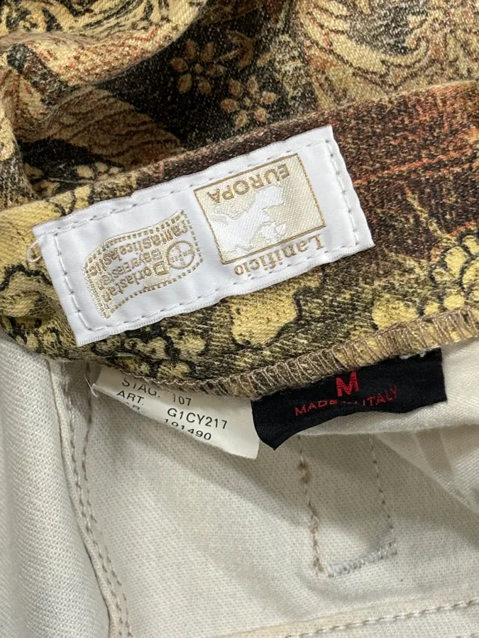 2000s Roberto Cavalli Beige Medieval Baroque Pants QFZUzNf 9