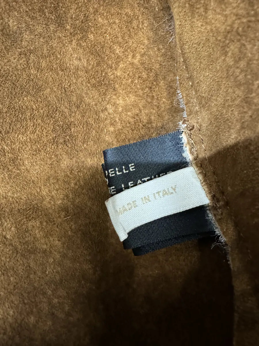FW2001 Roberto Cavalli Biker Beige Pony Hair Leather Jacket (M) OcTQEcB 5