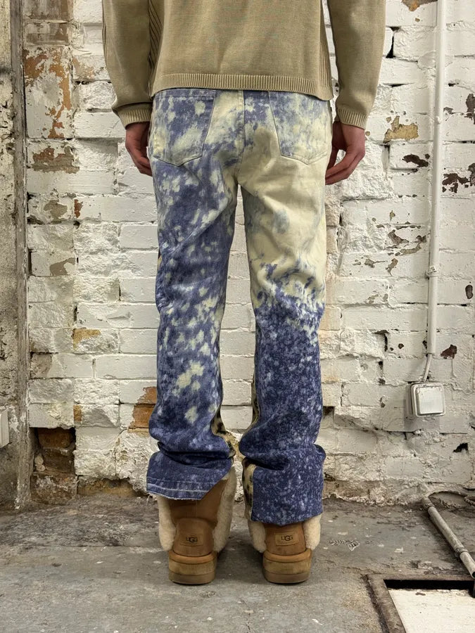 FW2001 Roberto Cavalli Blue Ocean Leopard Pants vcKnHlS 5