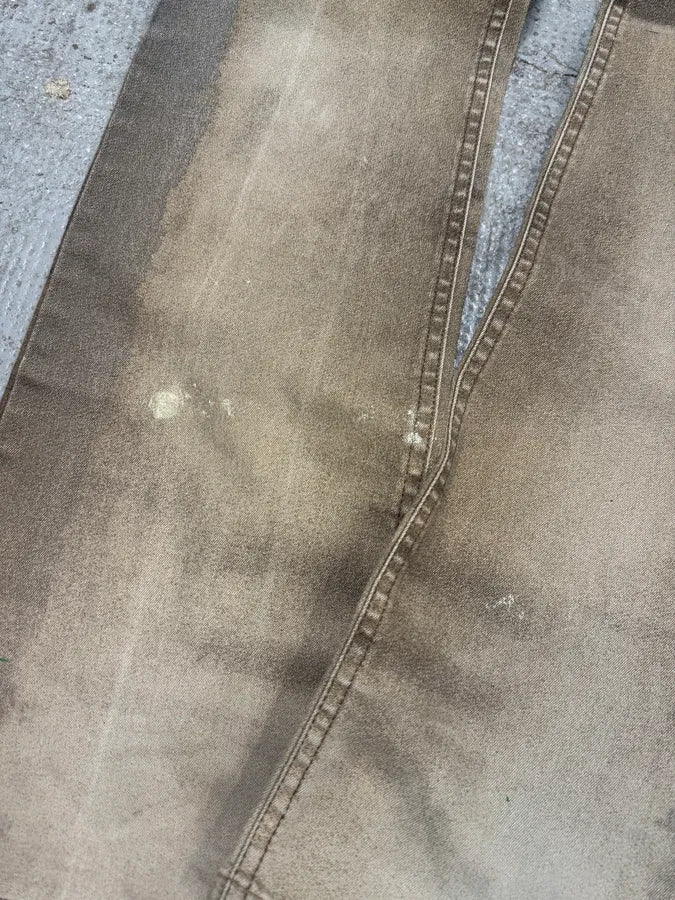 FW2001 Roberto Cavalli Brown Autumn Forest Wood Pants (S) pcZiyCW 9