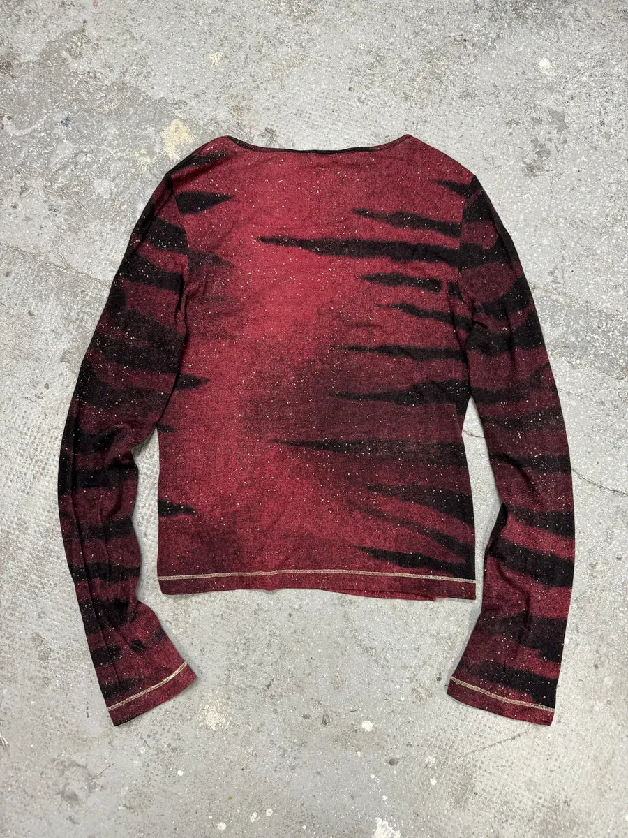 FW2001 Roberto Cavalli Demon Silk V Top (S/M) 1