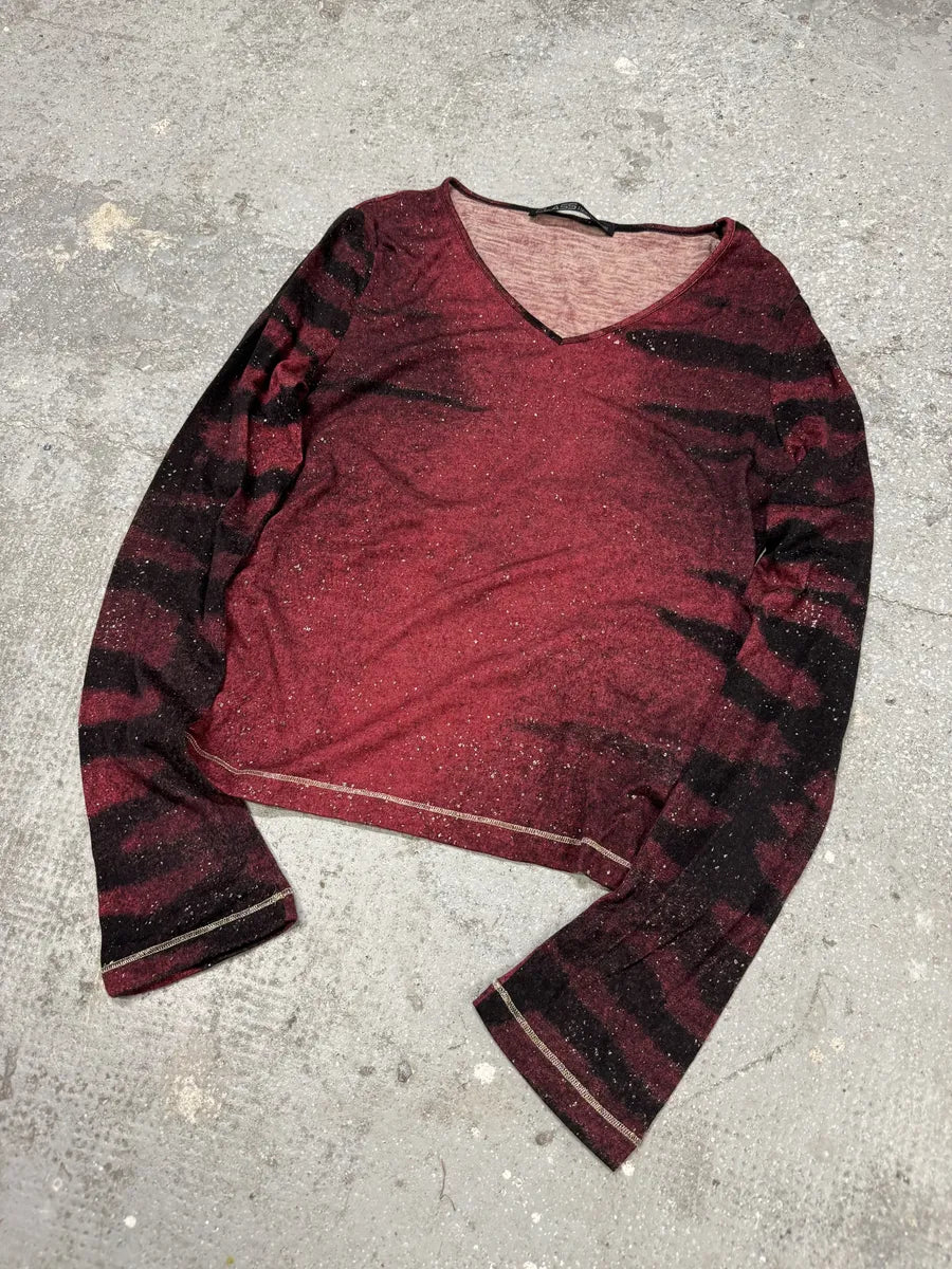 FW2001 Roberto Cavalli Demon Silk V Top (S/M) 2