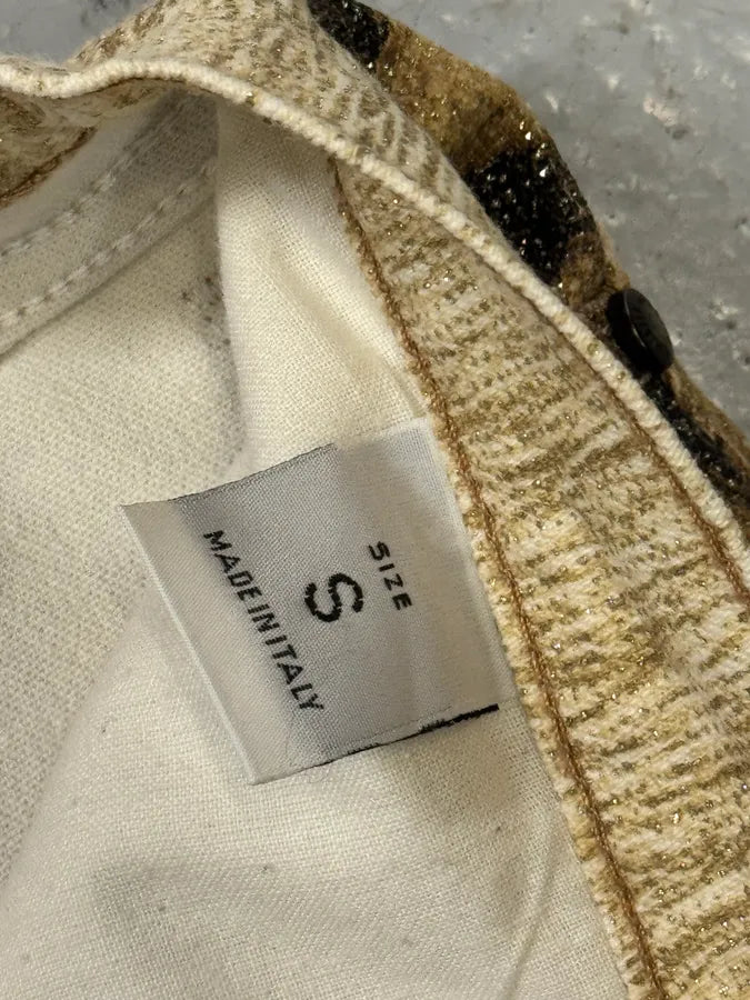 FW2001 Roberto Cavalli Leopard Fur Beige Pants flbLFuT 5