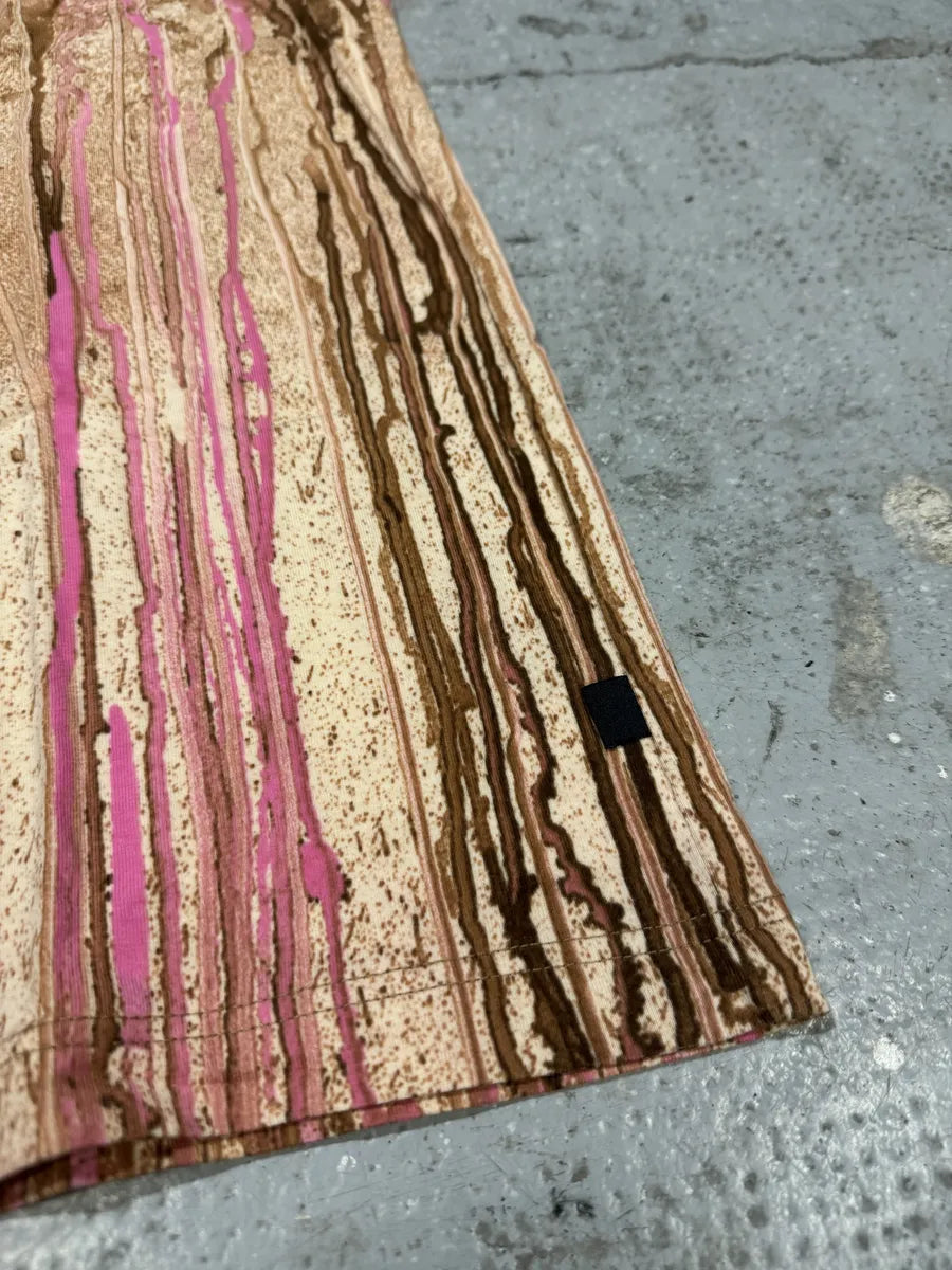 FW2001 Roberto Cavalli Pink Abstract Painted Tank Top lKXwYXp 6