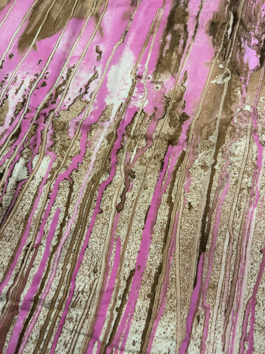 FW2001 Roberto Cavalli Pink Abstract Painted Tank Top lKXwYXp 8