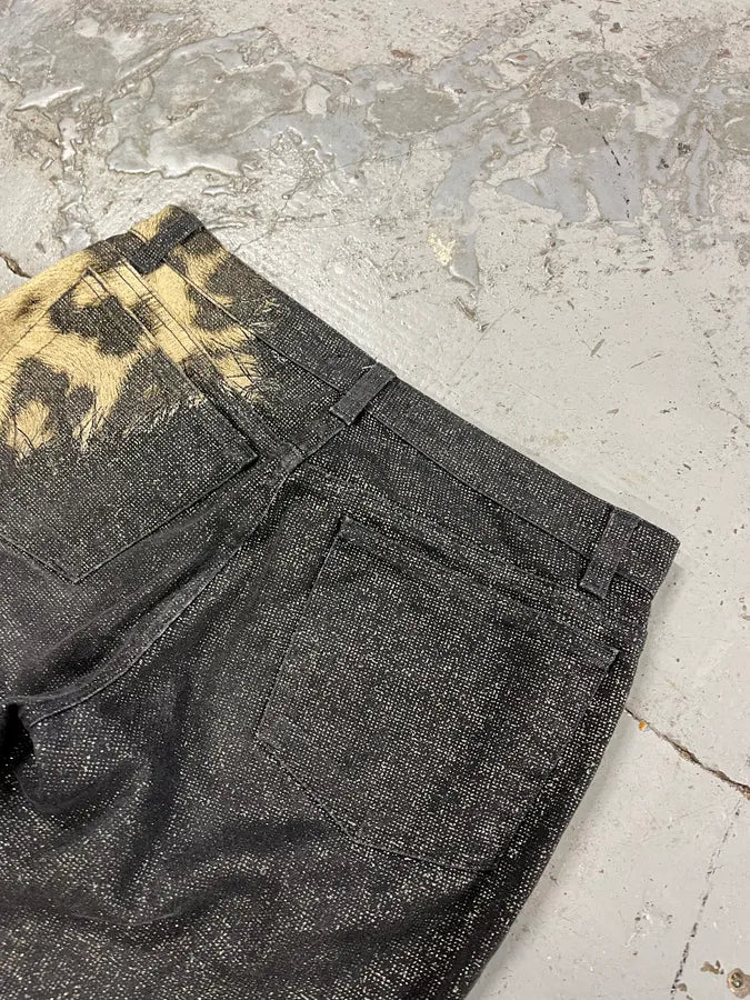 FW2001 Roberto Cavalli Shinny Faux Fur Leopard Pants TDdsVBc 8