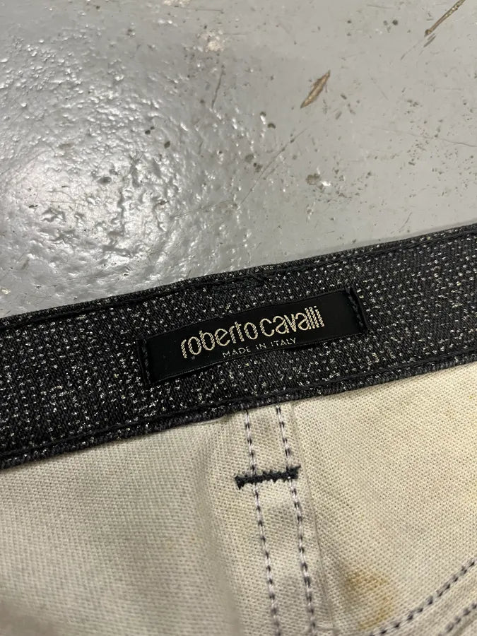 FW2001 Roberto Cavalli Shinny Faux Fur Leopard Pants TDdsVBc 9