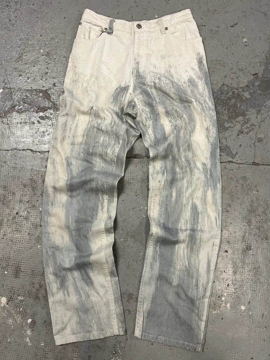 FW2001 Roberto Cavalli Winter Blue Storm Pants (S) YjMtQtR 0