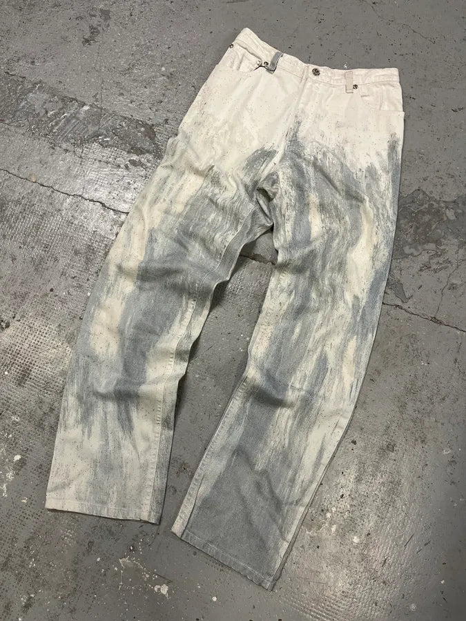 FW2001 Roberto Cavalli Winter Blue Storm Pants (S) YjMtQtR 4