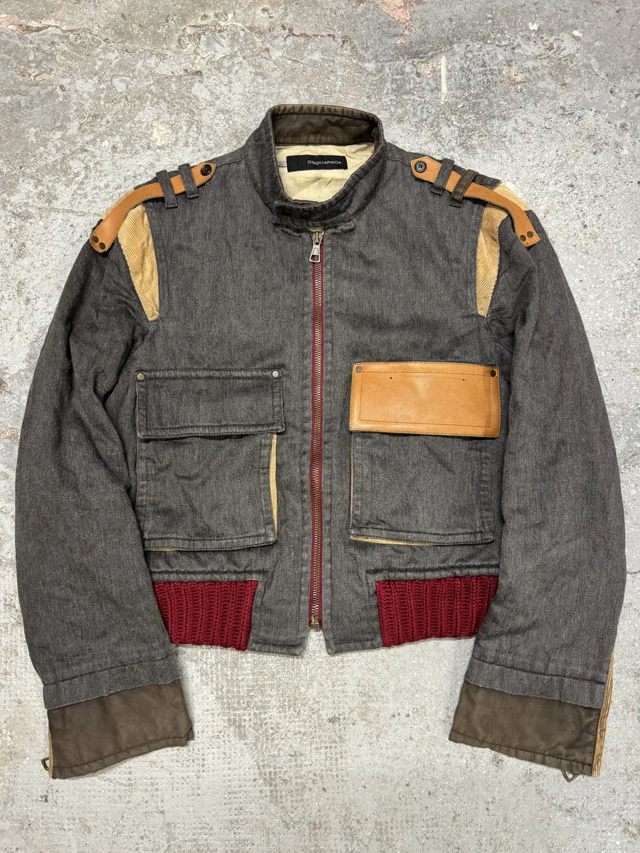 FW2002 Dsquared2 Cotton Cargo Utility Zip Jacket (M/L) 0