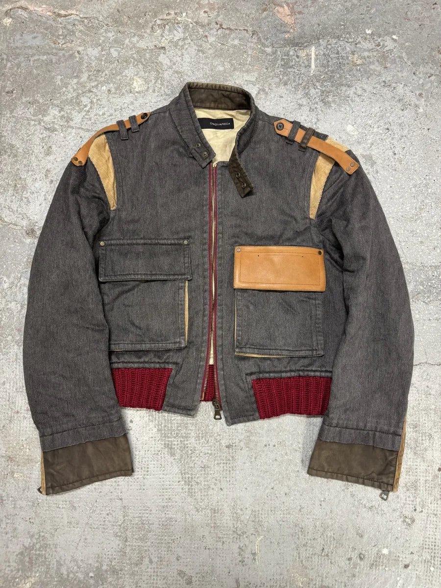 FW2002 Dsquared2 Cotton Cargo Utility Zip Jacket (M/L) 3
