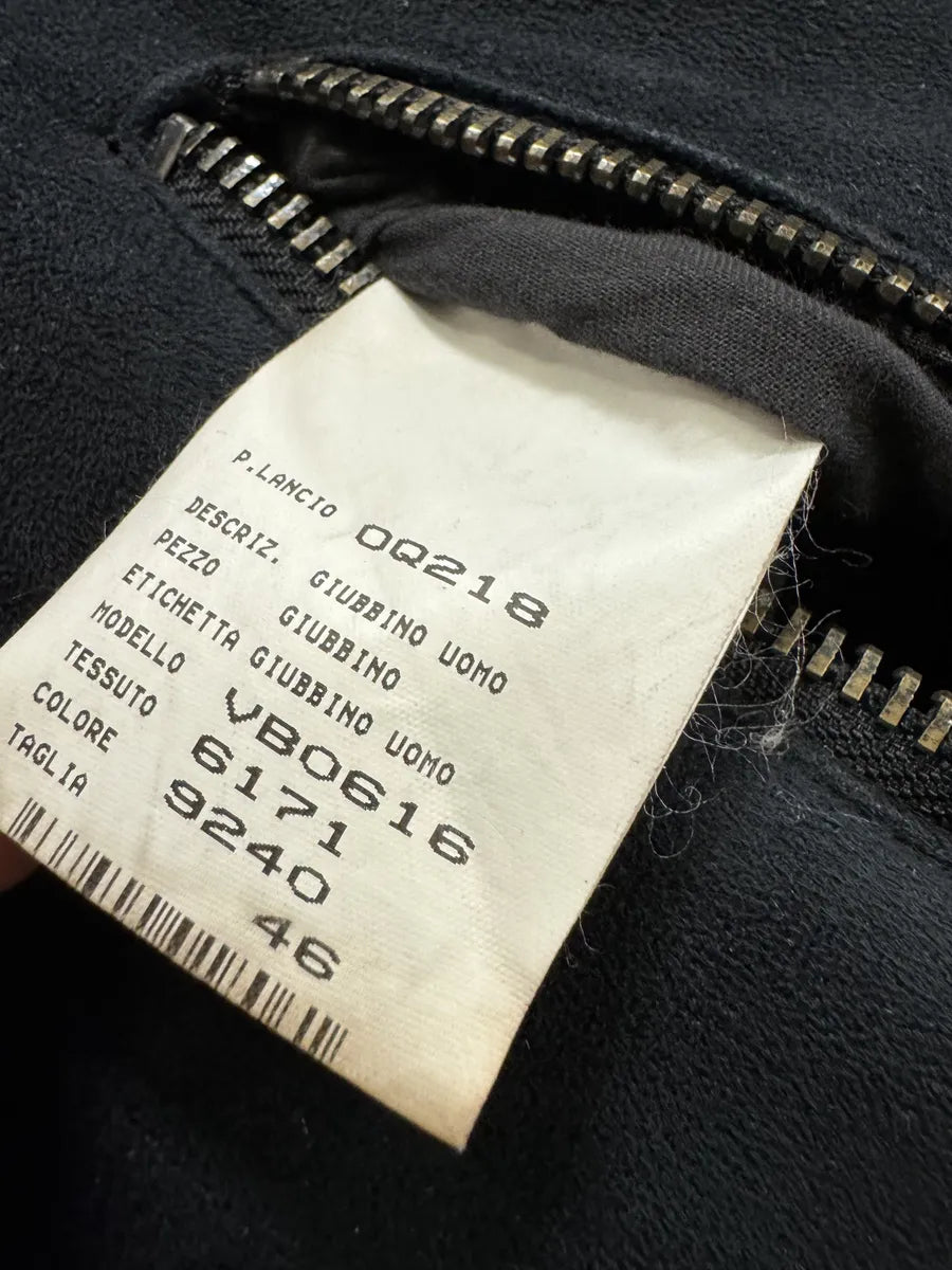 FW2002 Emporio Armani Navy Arm Zips Bomber Jacket OhftQkO 4