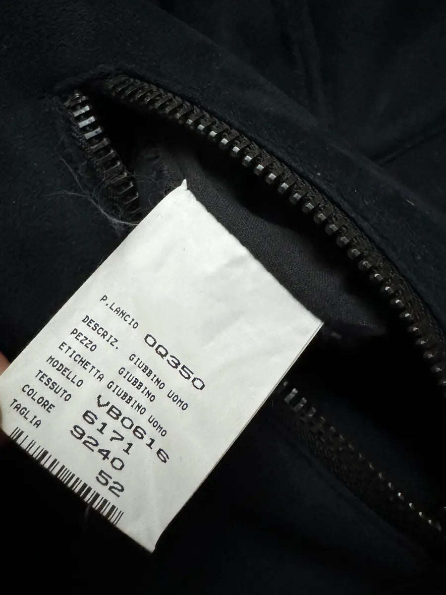 FW2002 Emporio Armani Tornado Arm Zips Asymmetrical Navy Jacket (L) ZYKvHkh 6