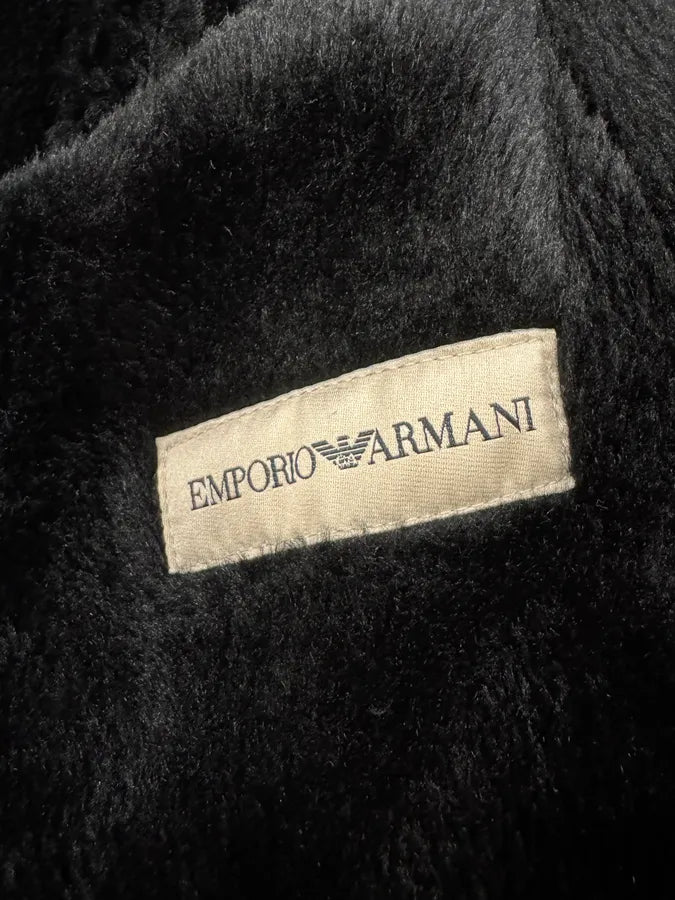 FW2002 Emporio Armani Tornado Arm Zips Asymmetrical Navy Jacket LiIpLWc 4