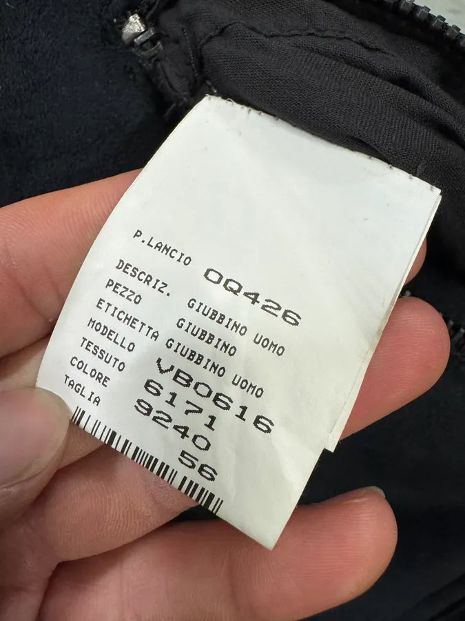 FW2002 Emporio Armani Tornado Arm Zips Asymmetrical Navy Jacket LiIpLWc 7