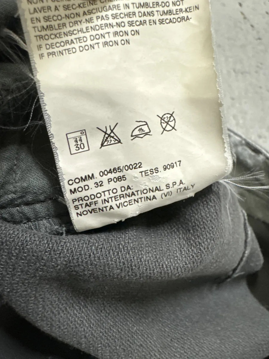 FW2002 Maison Martin Margiela High Cut Pleated Grey Pants lacRyuk 10