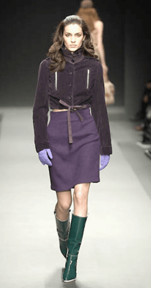 FW2002 Miu Miu Purple Velvet Cropped Jacket EsrlYsW 1