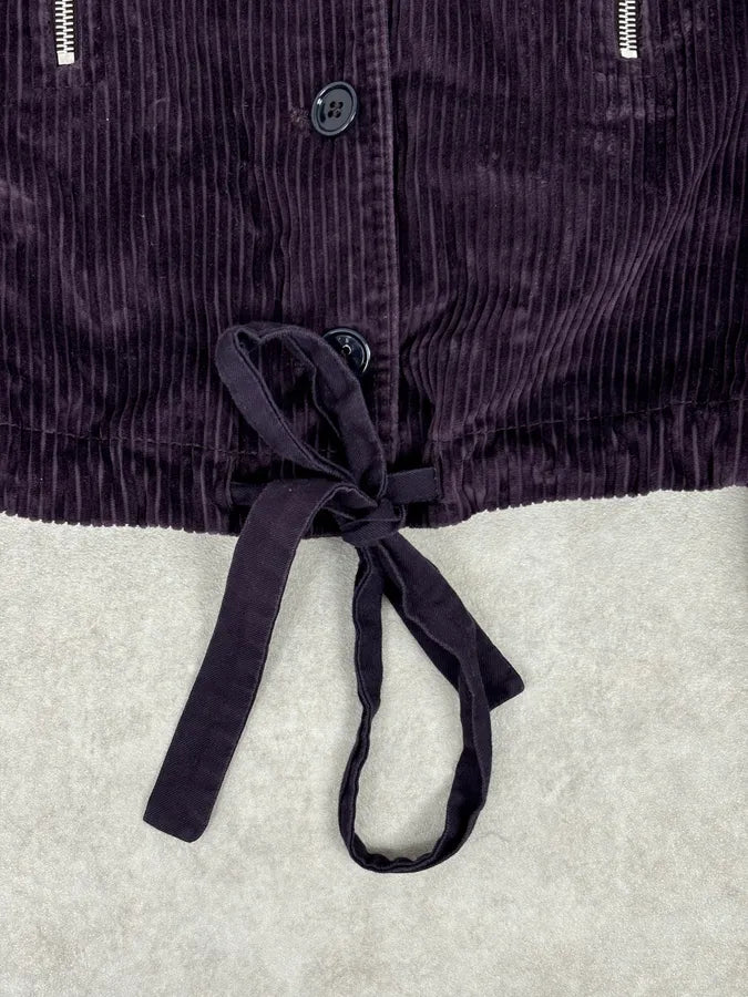 FW2002 Miu Miu Purple Velvet Cropped Jacket EsrlYsW 10