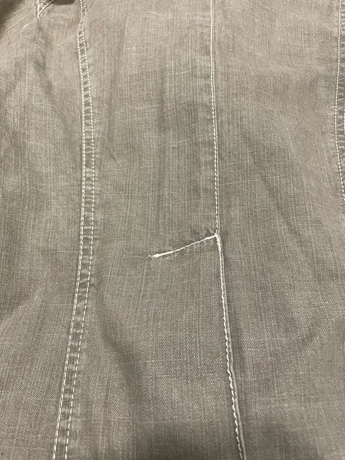 FW2002 Plein Sud Brown Faded Coton Asymmetrical Jacket CYRwsMP 9