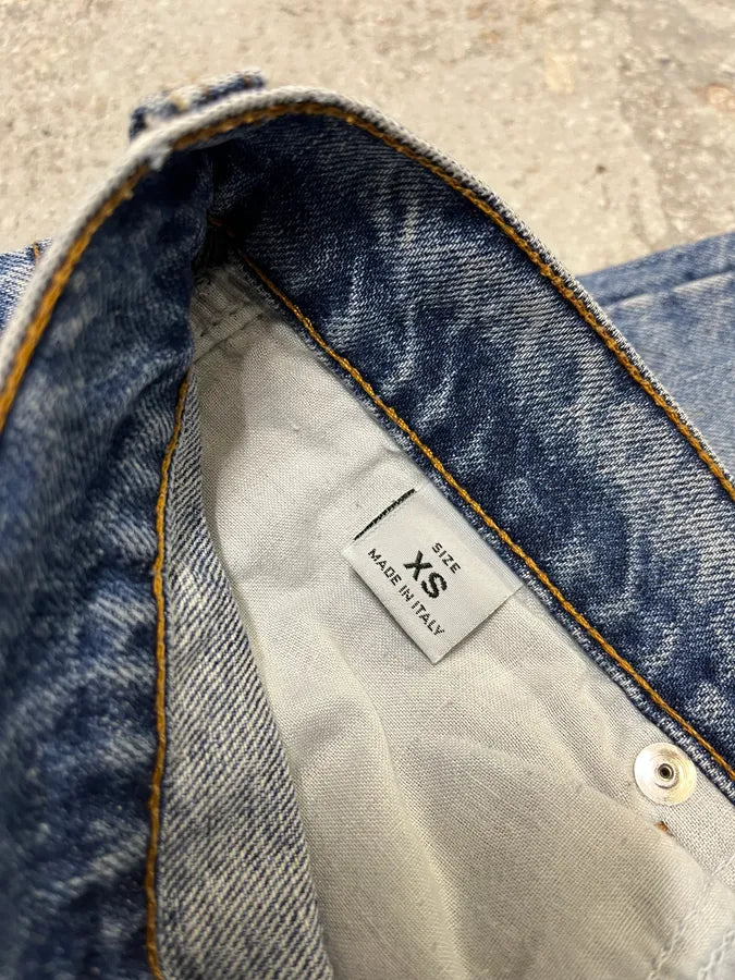 FW2002 Roberto Cavalli Blue Signature Scares Denim Jeans (S) CUnFipC 10