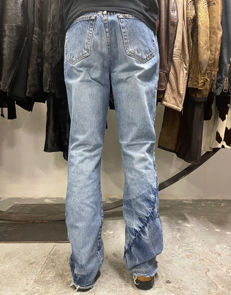 FW2002 Roberto Cavalli Blue Signature Scares Denim Jeans (S) CUnFipC 2