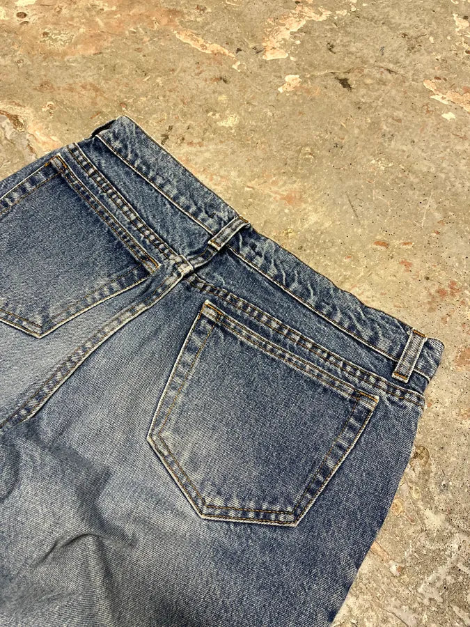 FW2002 Roberto Cavalli Blue Signature Scares Denim Jeans (S) CUnFipC 8