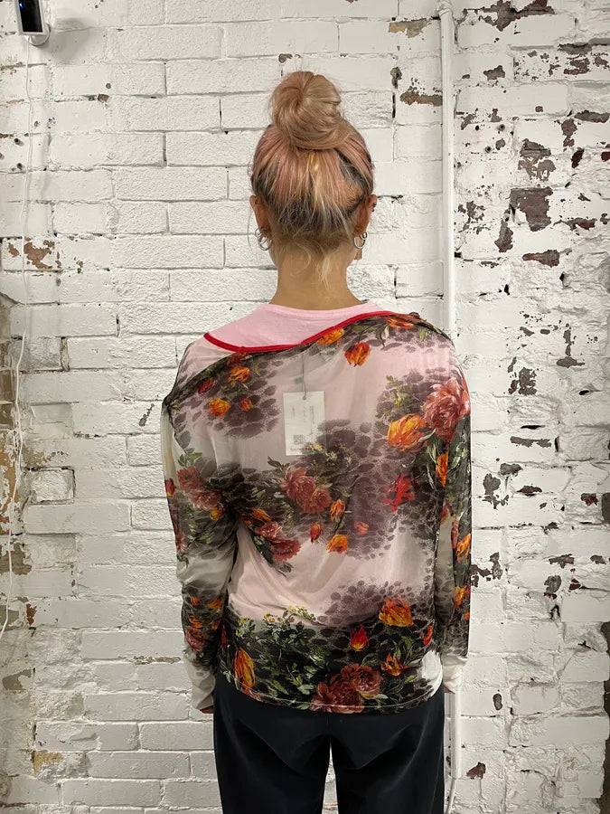 FW2002 Roberto Cavalli Floral Longsleeves Top VibeDGY 2