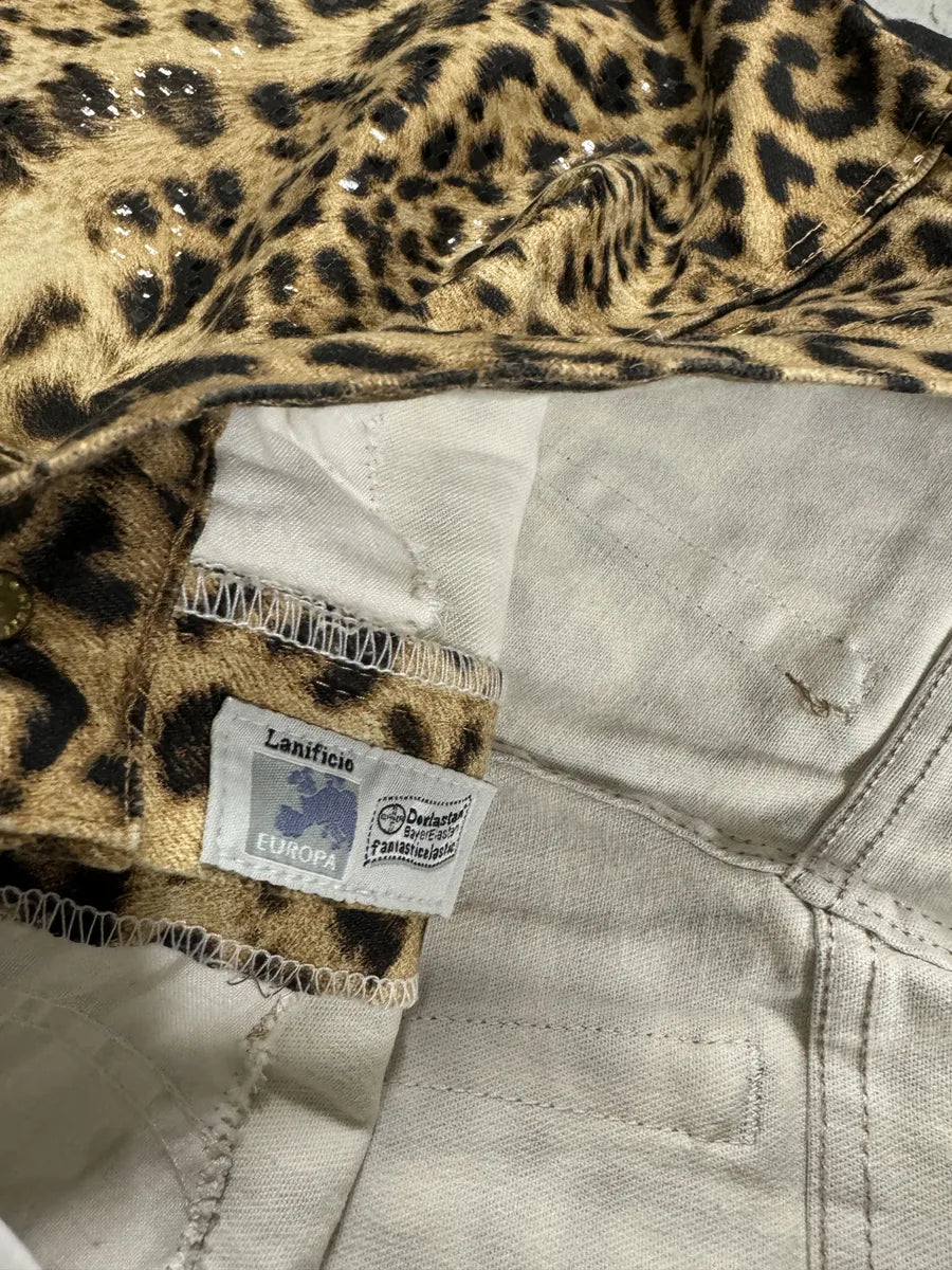 FW2002 Roberto Cavalli Leopard Print Savage Pants cPWBDxP 11