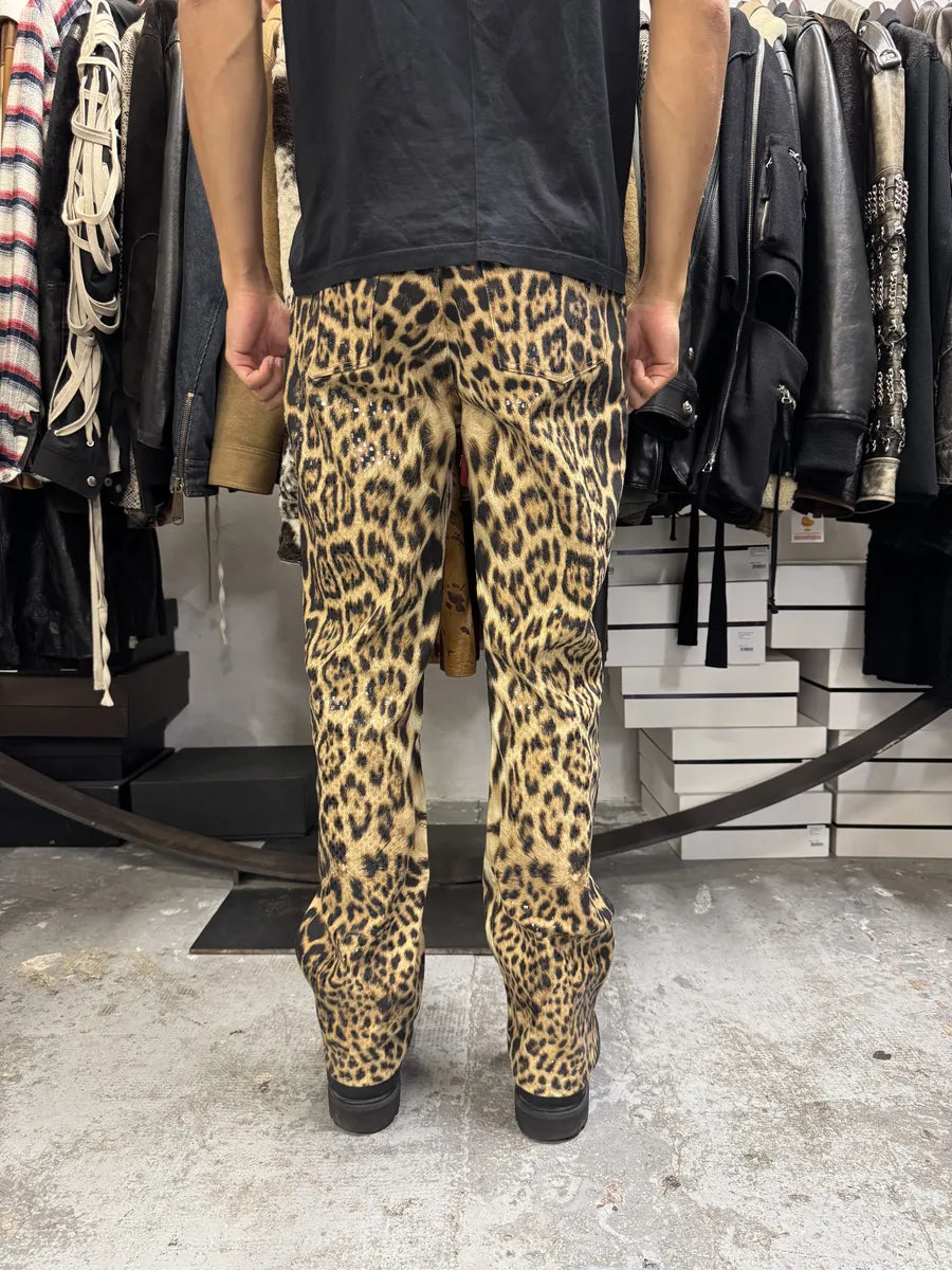FW2002 Roberto Cavalli Leopard Print Savage Pants cPWBDxP 4