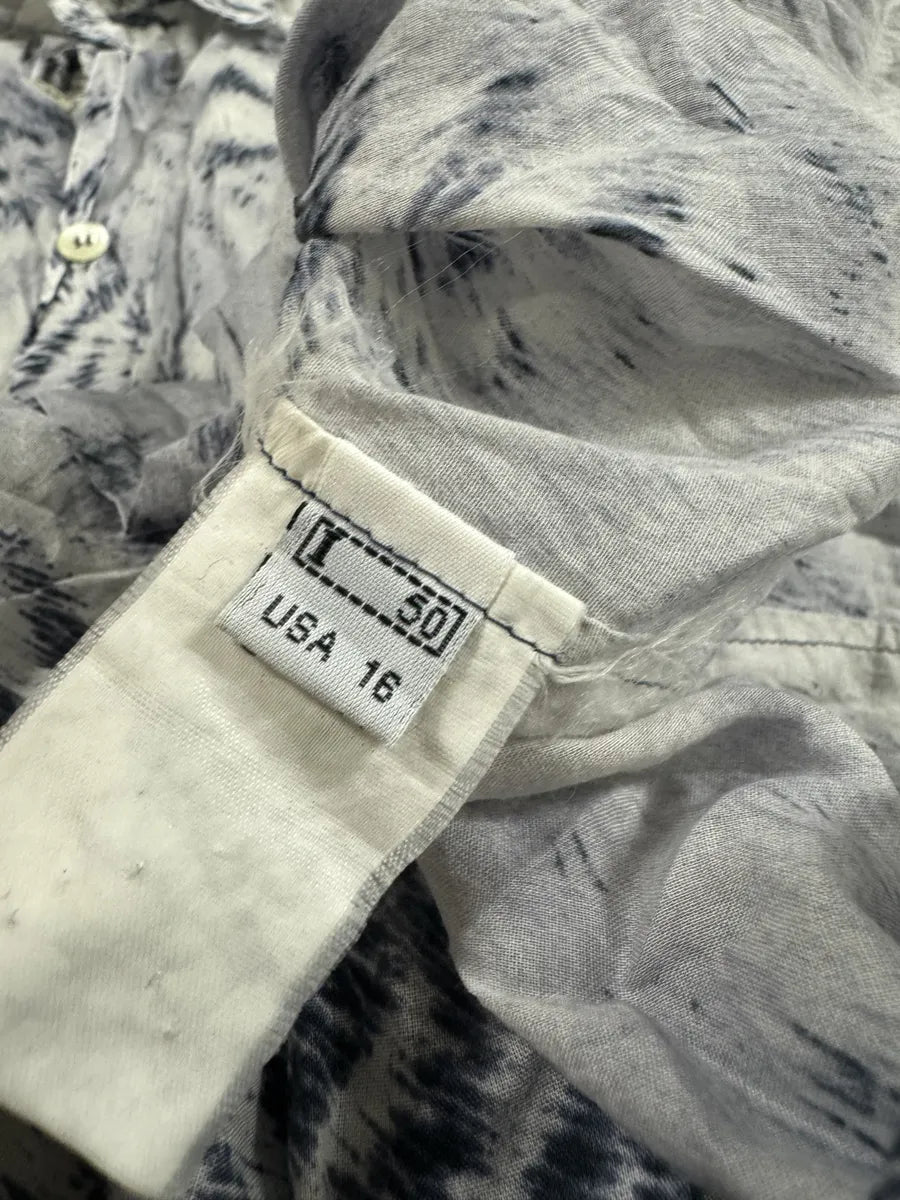 FW2002 Roberto Cavalli Safari White Zebra Shirt (M) ajJpEXB 8