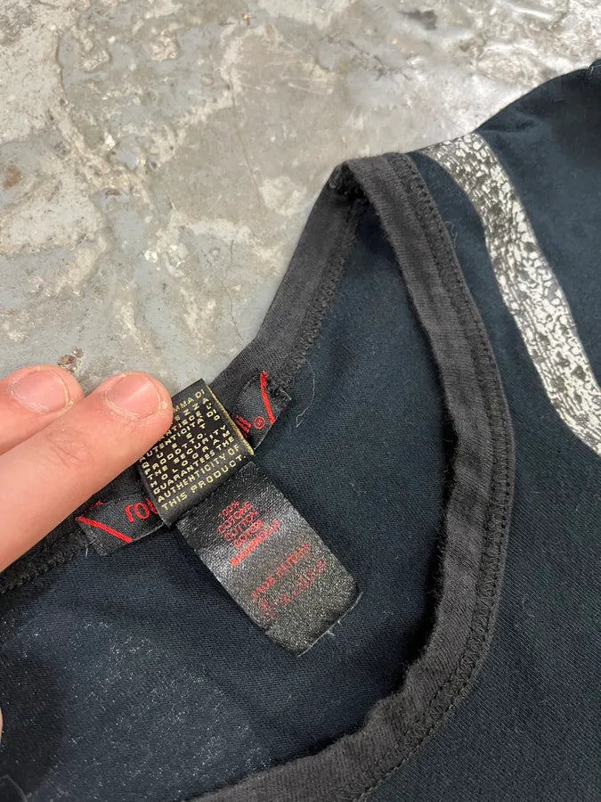 FW2002 Roberto Cavalli Snake Graphic Black Tee-Shirt (S) 4