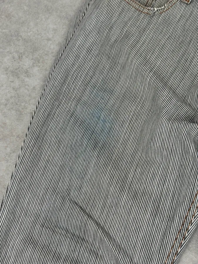 FW2002 Roberto Cavalli Stripes White & Blue Pants OACyzAw 5