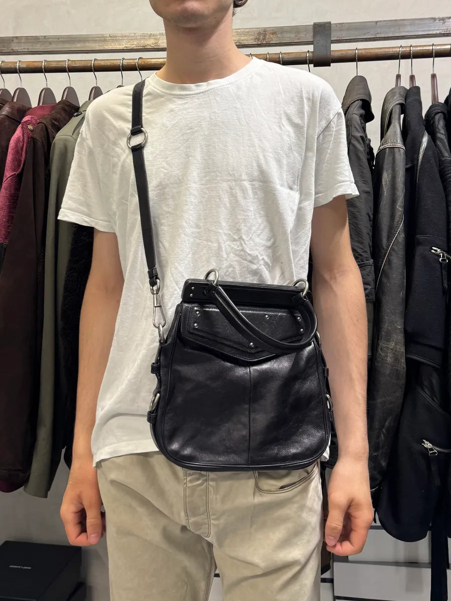 FW2002 Yves Saint Laurent Mombasa Black Leather Shoulder Bag by Tom Ford JYOUeAO 1