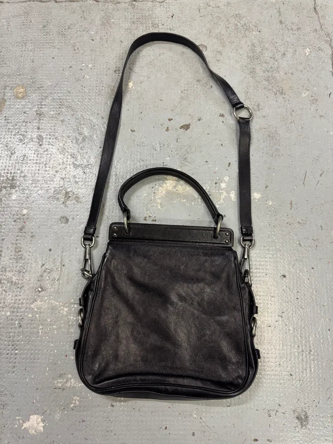 FW2002 Yves Saint Laurent Mombasa Black Leather Shoulder Bag by Tom Ford JYOUeAO 5