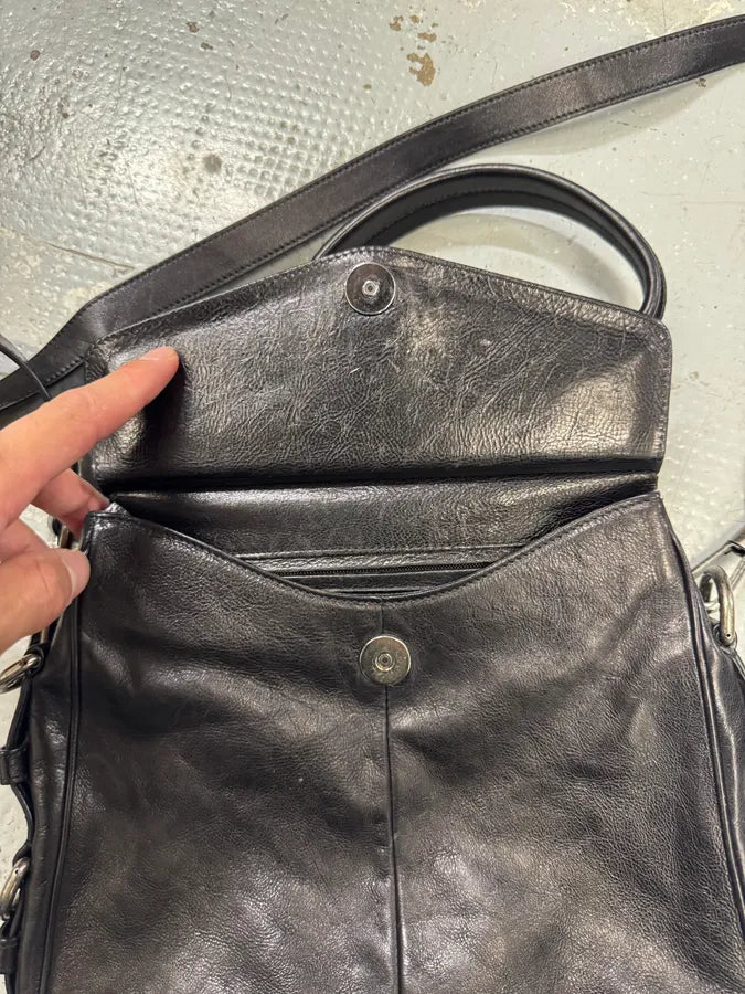 FW2002 Yves Saint Laurent Mombasa Black Leather Shoulder Bag by Tom Ford JYOUeAO 8