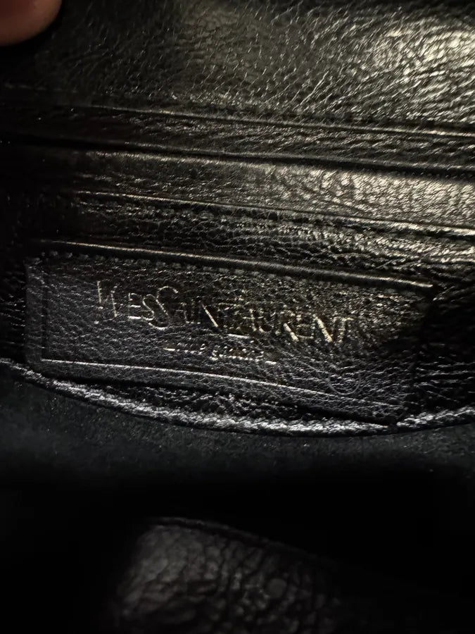 FW2002 Yves Saint Laurent Mombasa Black Leather Shoulder Bag by Tom Ford JYOUeAO 9